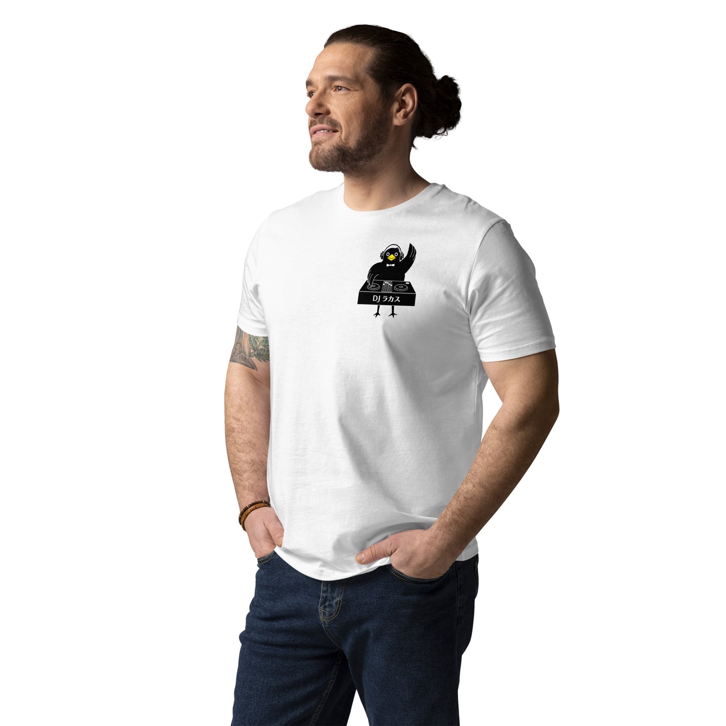Unisex organic cotton t-shirt DJ Crow
