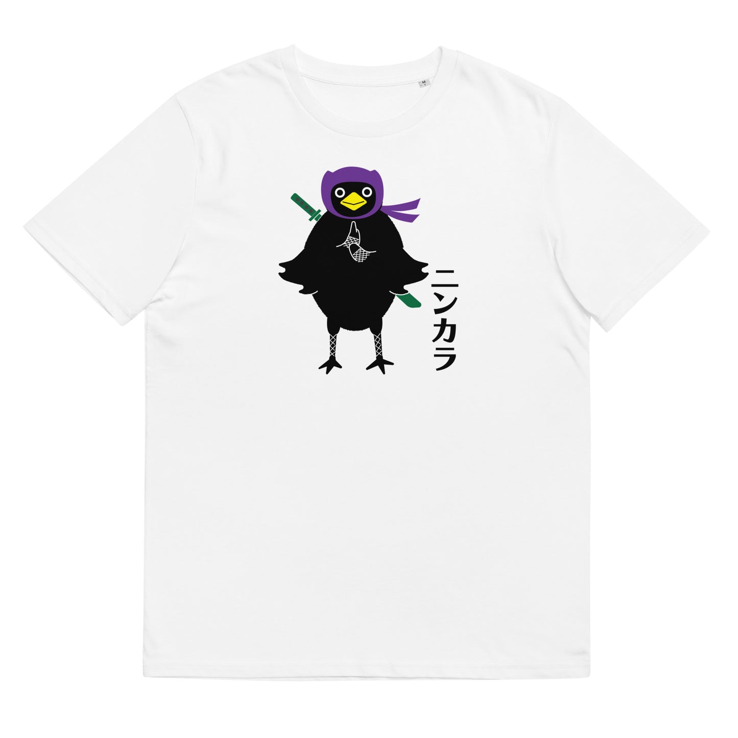 Unisex organic cotton t-shirt Ninja Crow