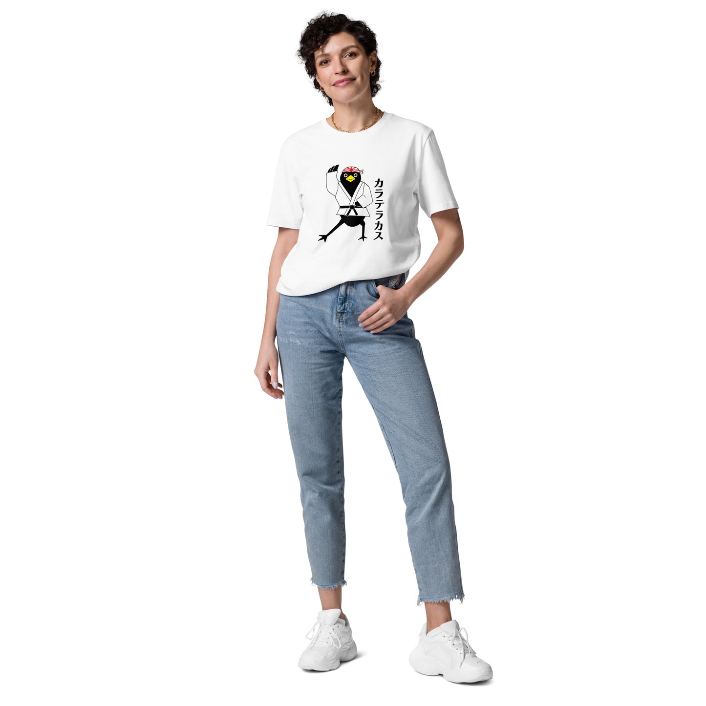 Unisex organic cotton t-shirt Karate Crow