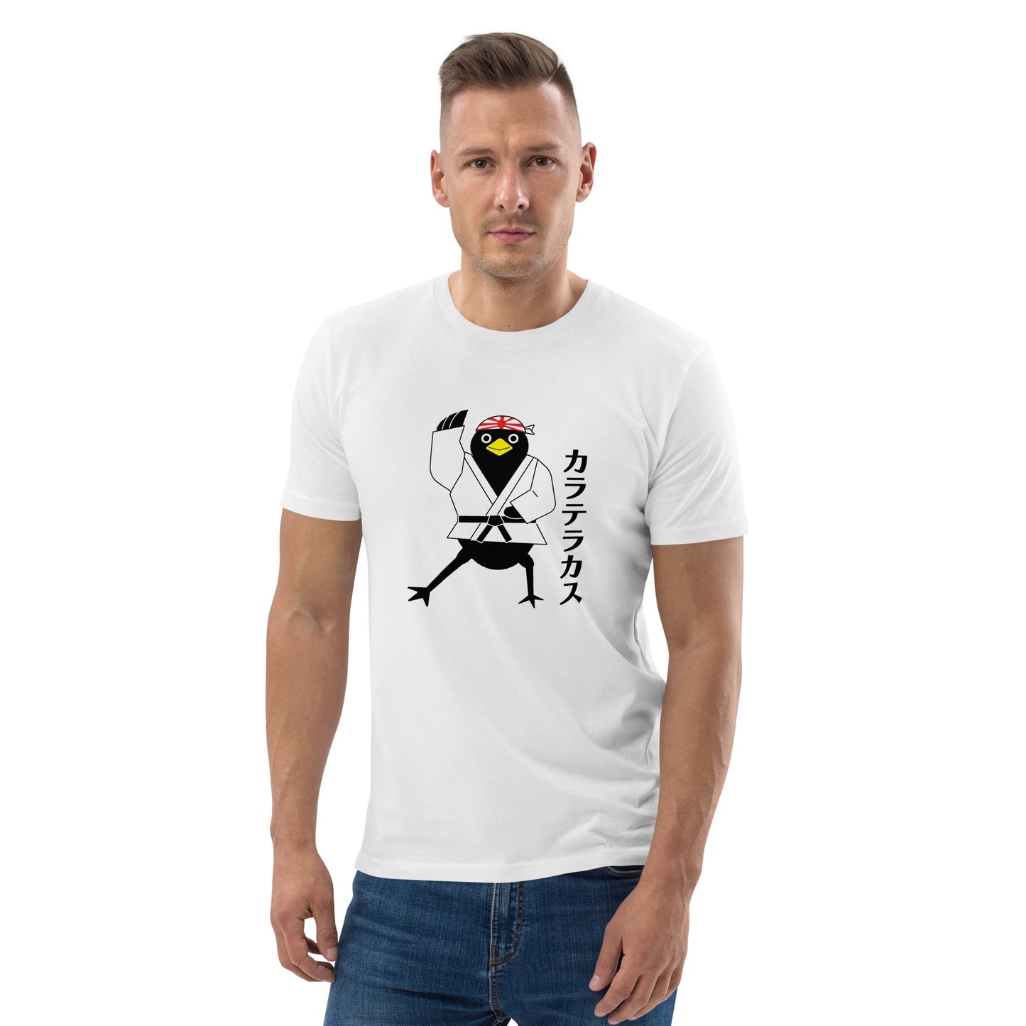 Unisex organic cotton t-shirt Karate Crow