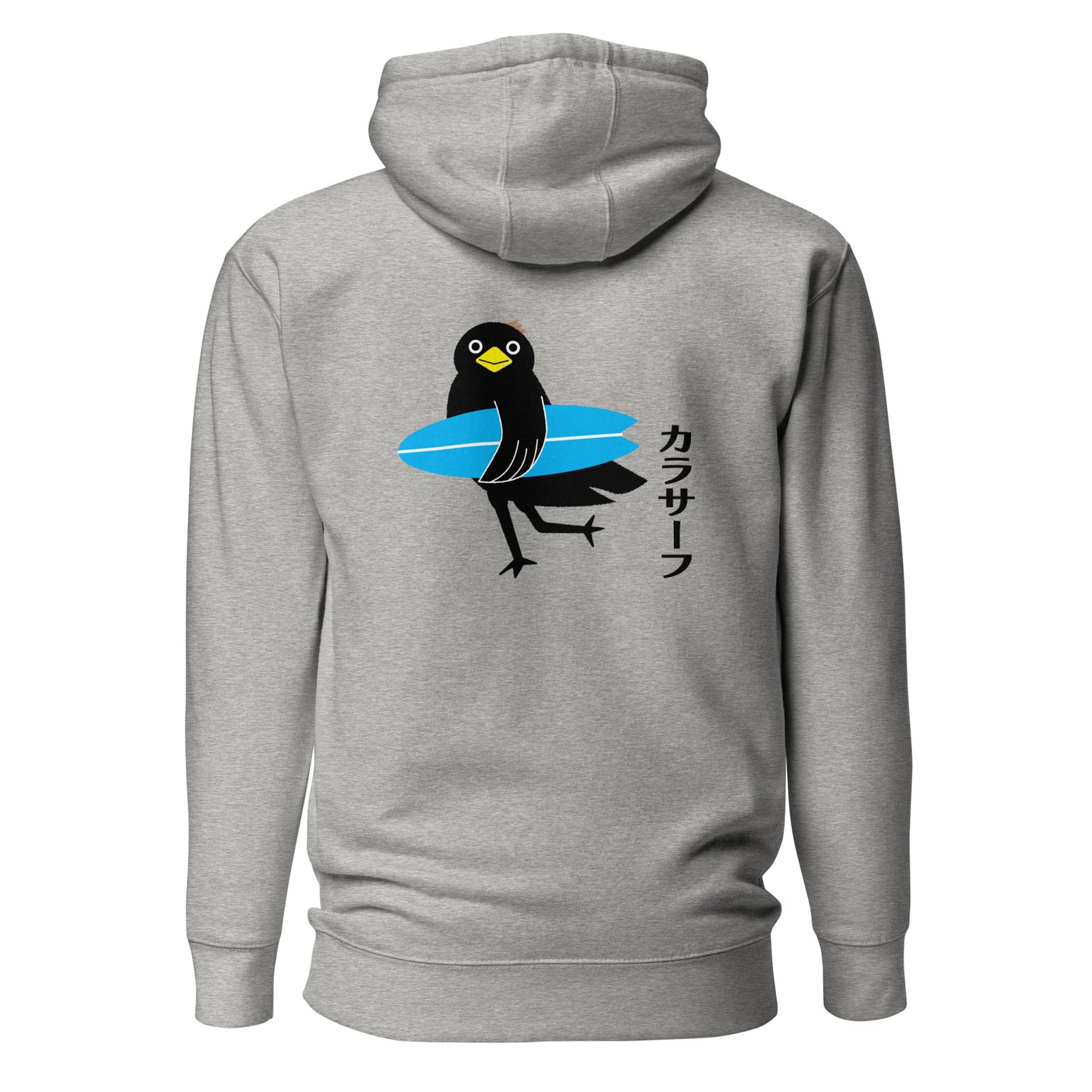 Unisex Hoodie Surfing Crow