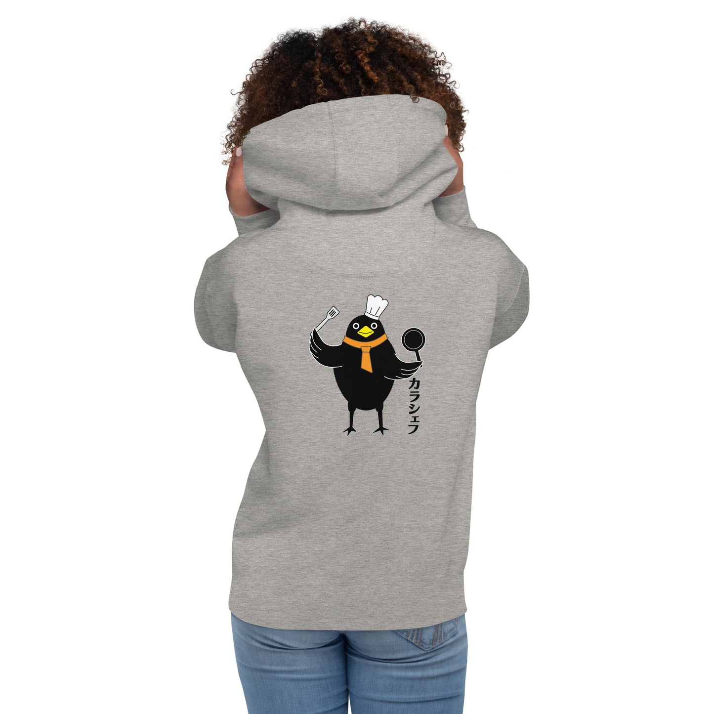 Unisex Hoodie Chef Crow back