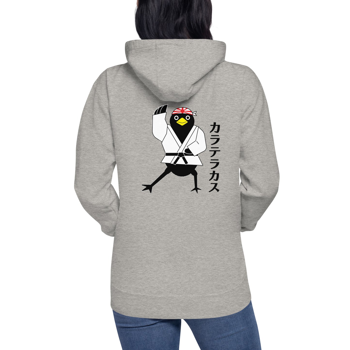 Unisex Hoodie Karate Crow Backprint