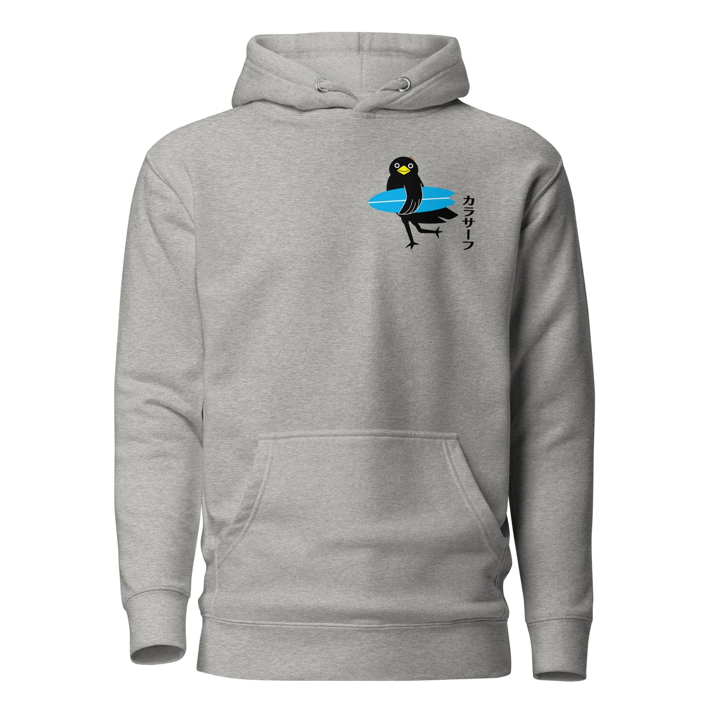 Unisex Hoodie Surfing Crow