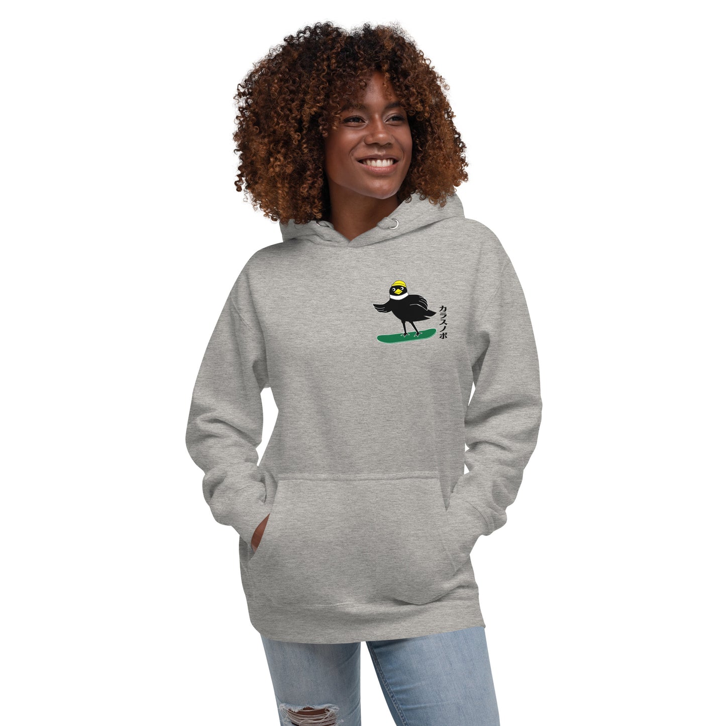 Unisex Hoodie Snowboarding Crow