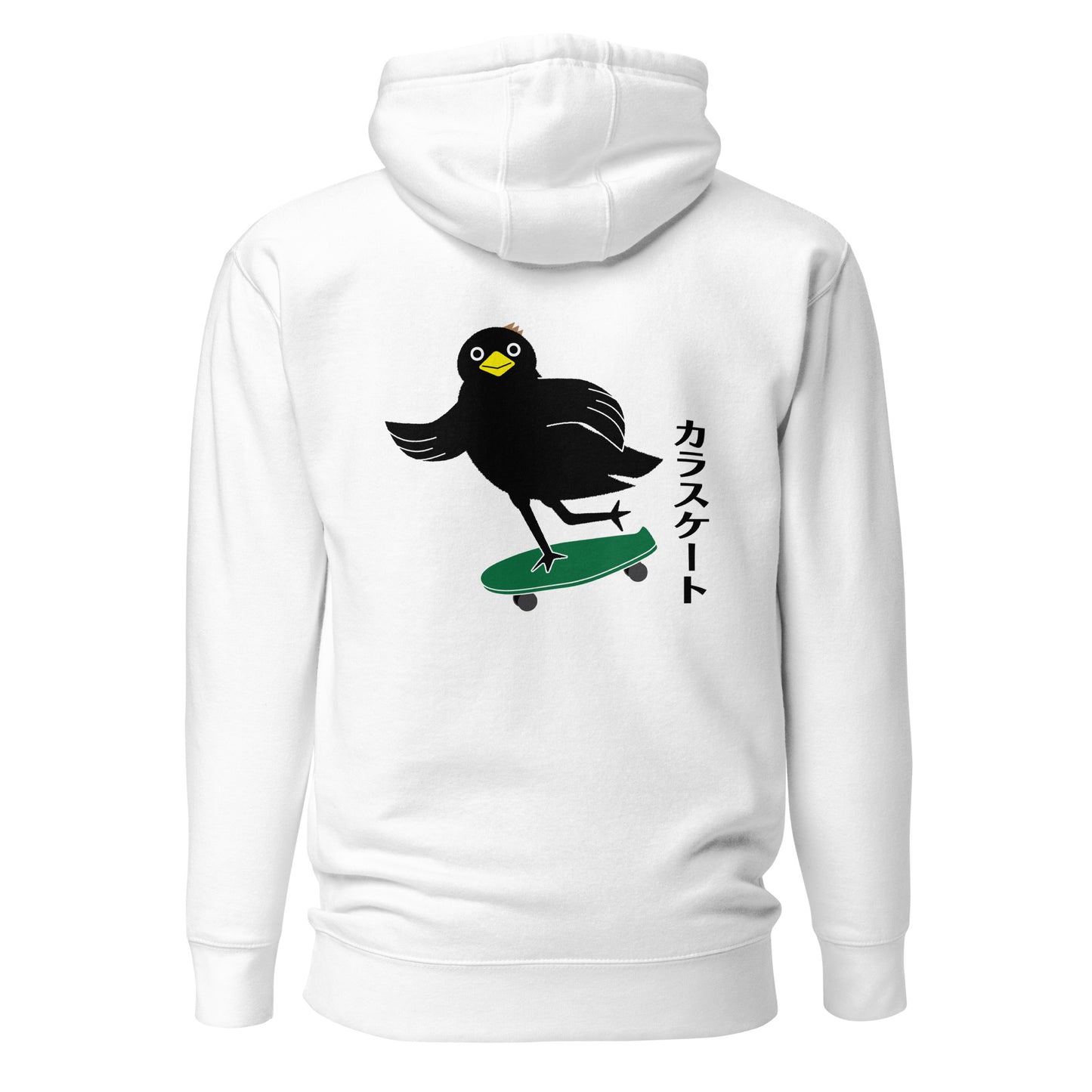 Unisex Hoodie Skateboarding Crow