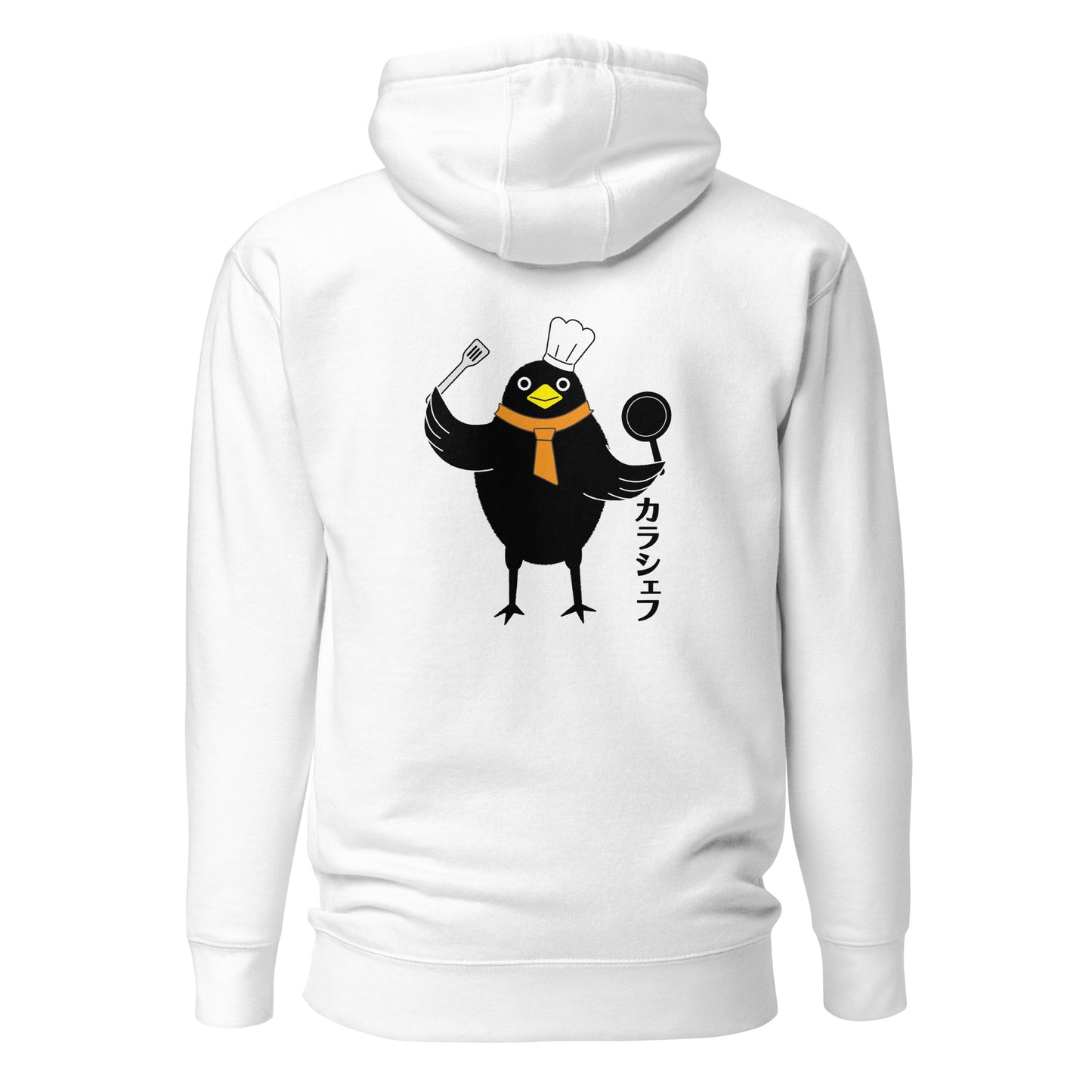 Unisex Hoodie Chef Crow back