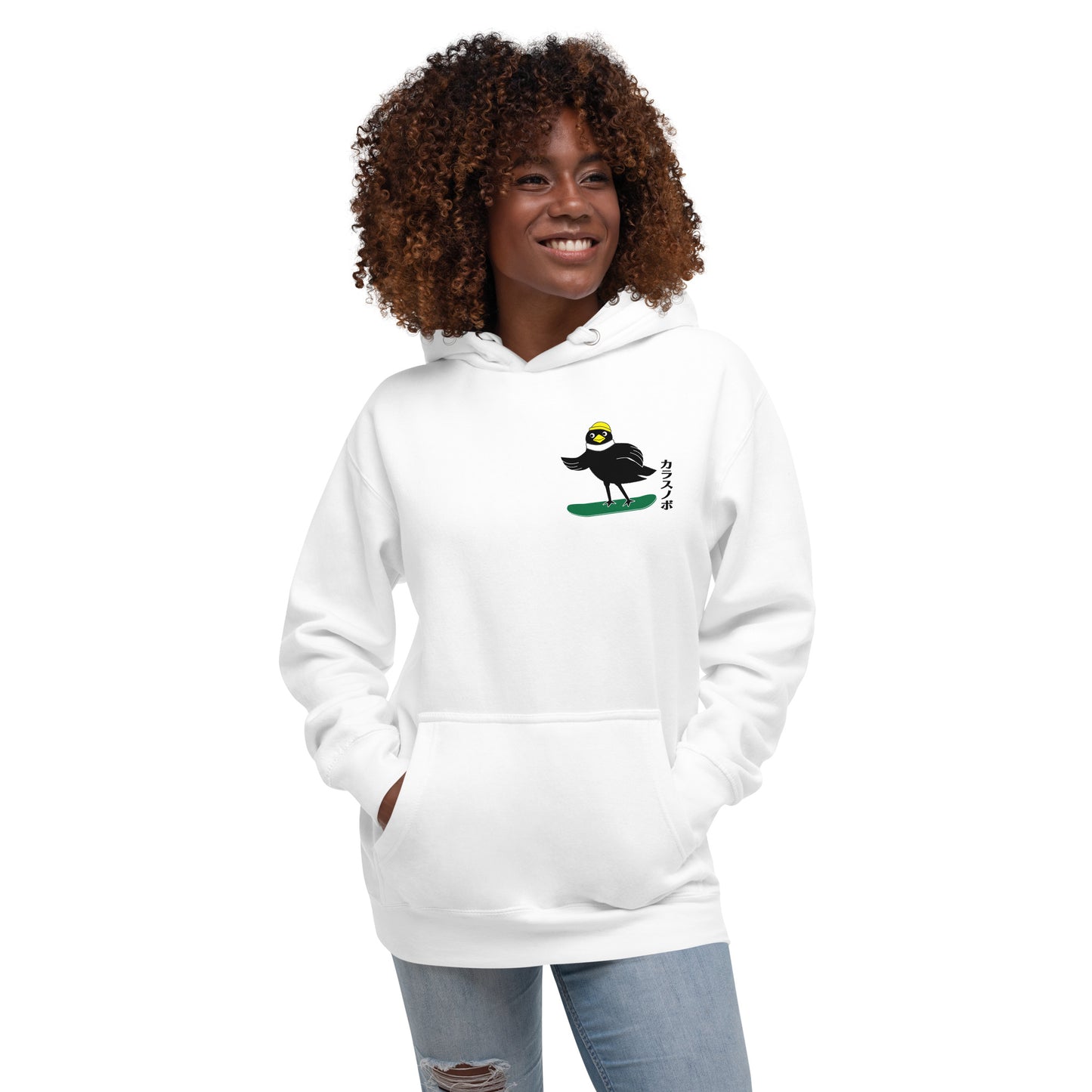 Unisex Hoodie Snowboarding Crow