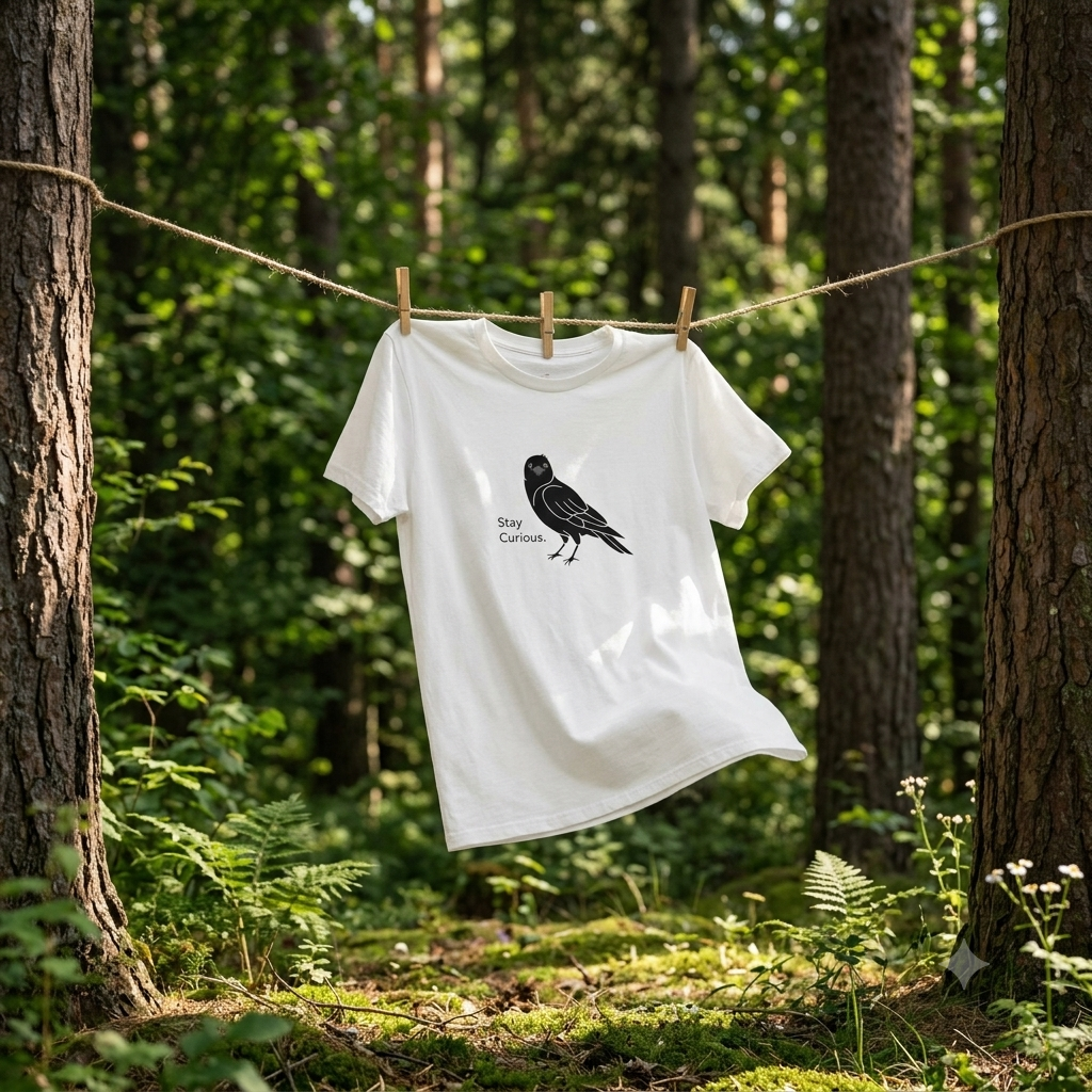 Rakasu Stay Curious Unisex Organic Cotton  T-Shirt