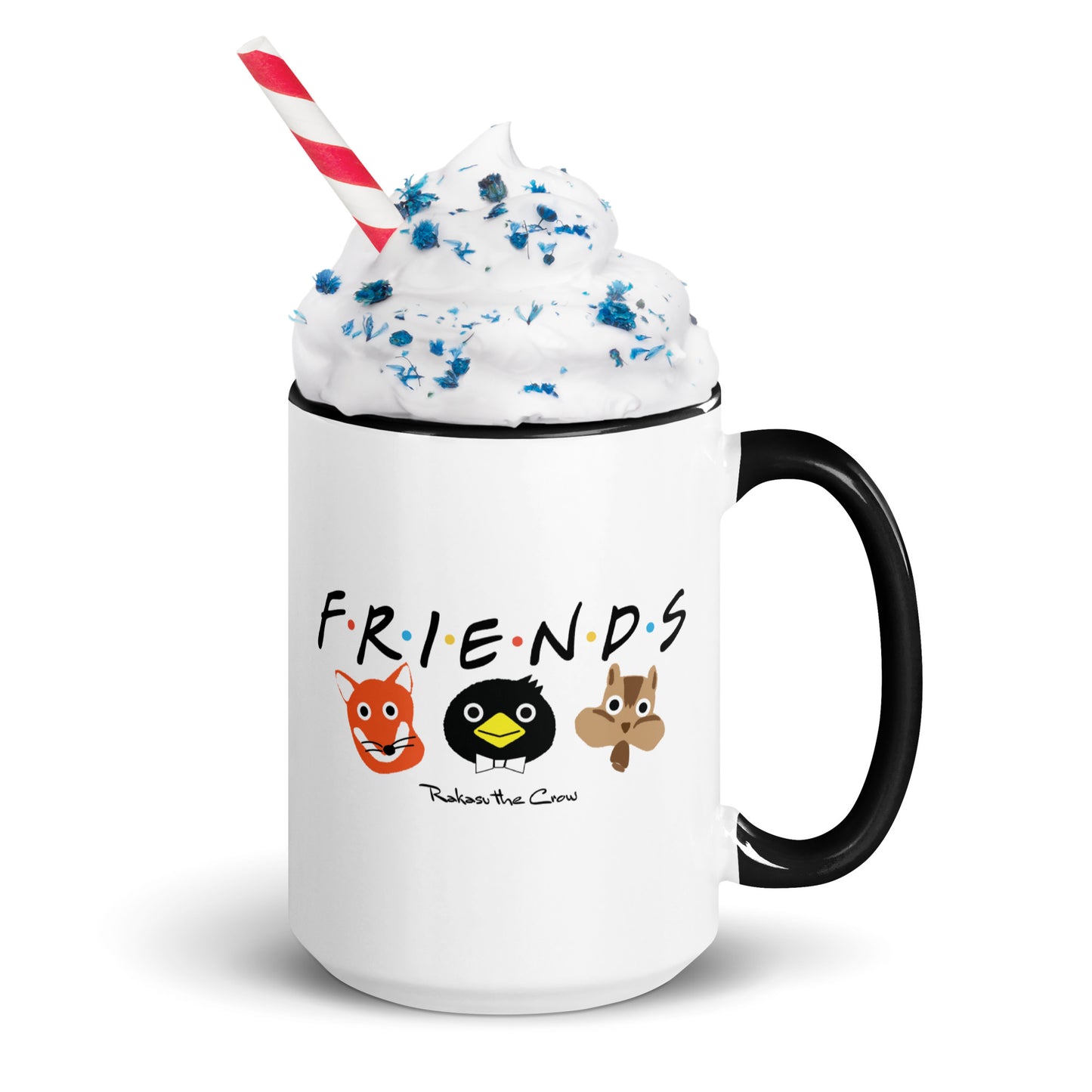 Rakasu FRIENDS Mug with Color Black Inside