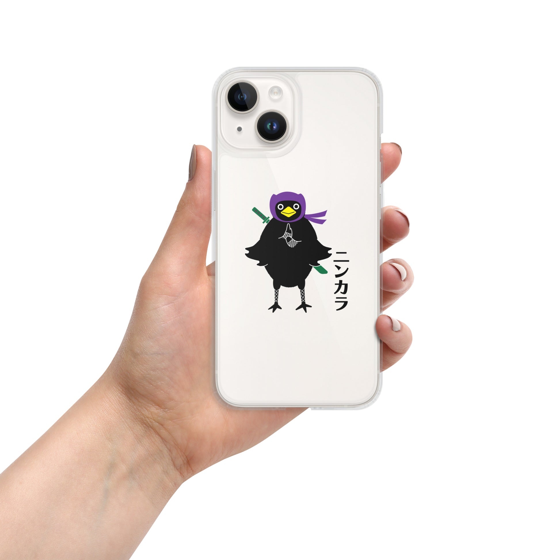Clear Case for iPhone® Crow Ninja – Rakasu the Crow Clear Case for iPhone® Crow Ninja – Rakasu the Crow