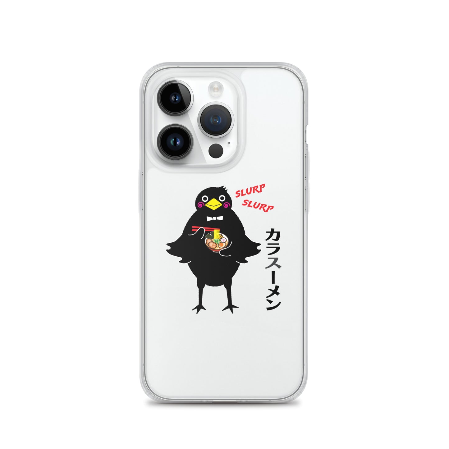 Clear Case for iPhone® Ramen Crow